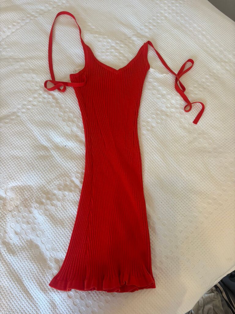 Ruby red mini dress