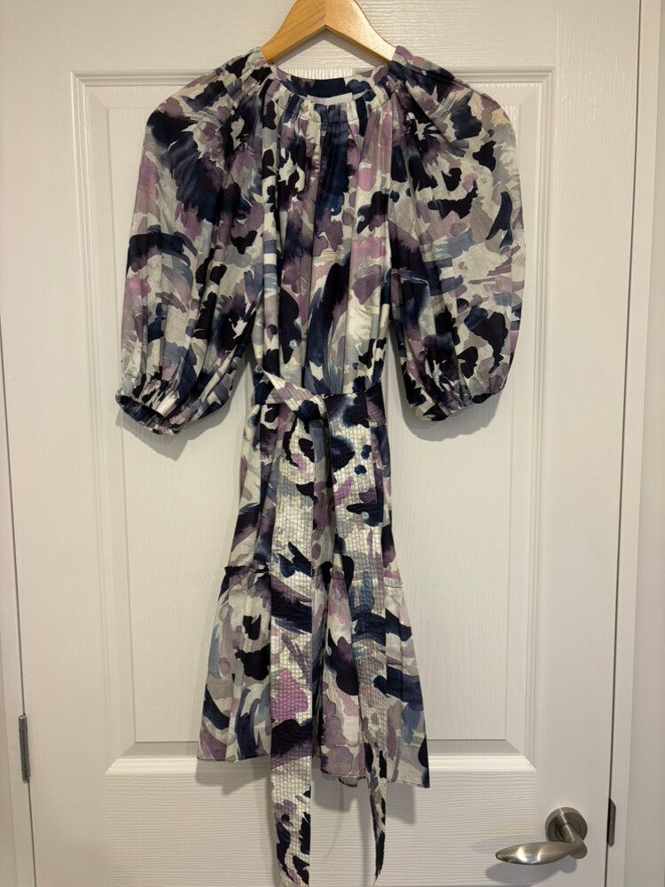 Witchery Purple Floral Midi Dress
