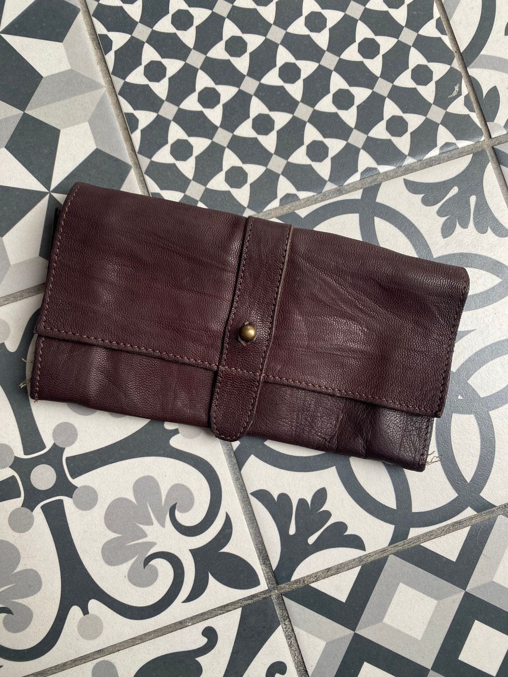 TOPSHOP Brown Leather Wallet