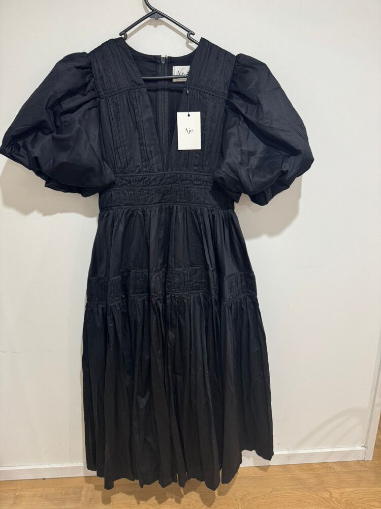 Aje - Aje Fallingwater Ruched Midi Dress on Designer Wardrobe