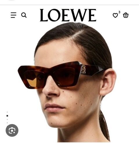 Loewe Anagram Tortoise Shell Sunglasses