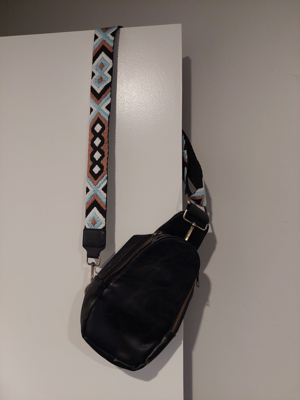 Black Leather Shoulder Bag