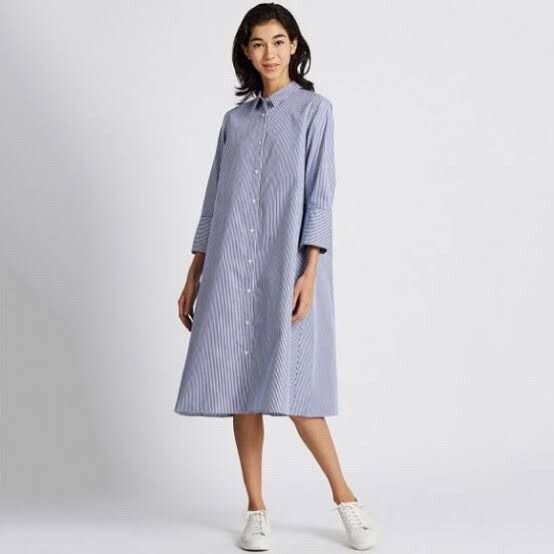 navy blue dress for baby girl Women's Linen Blend Tiered Dress main image 1