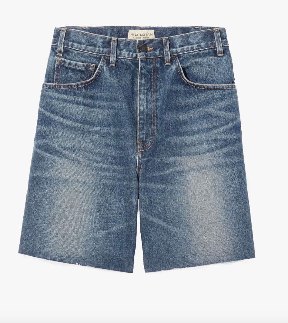 Nili Lotan Blue Denim Shorts