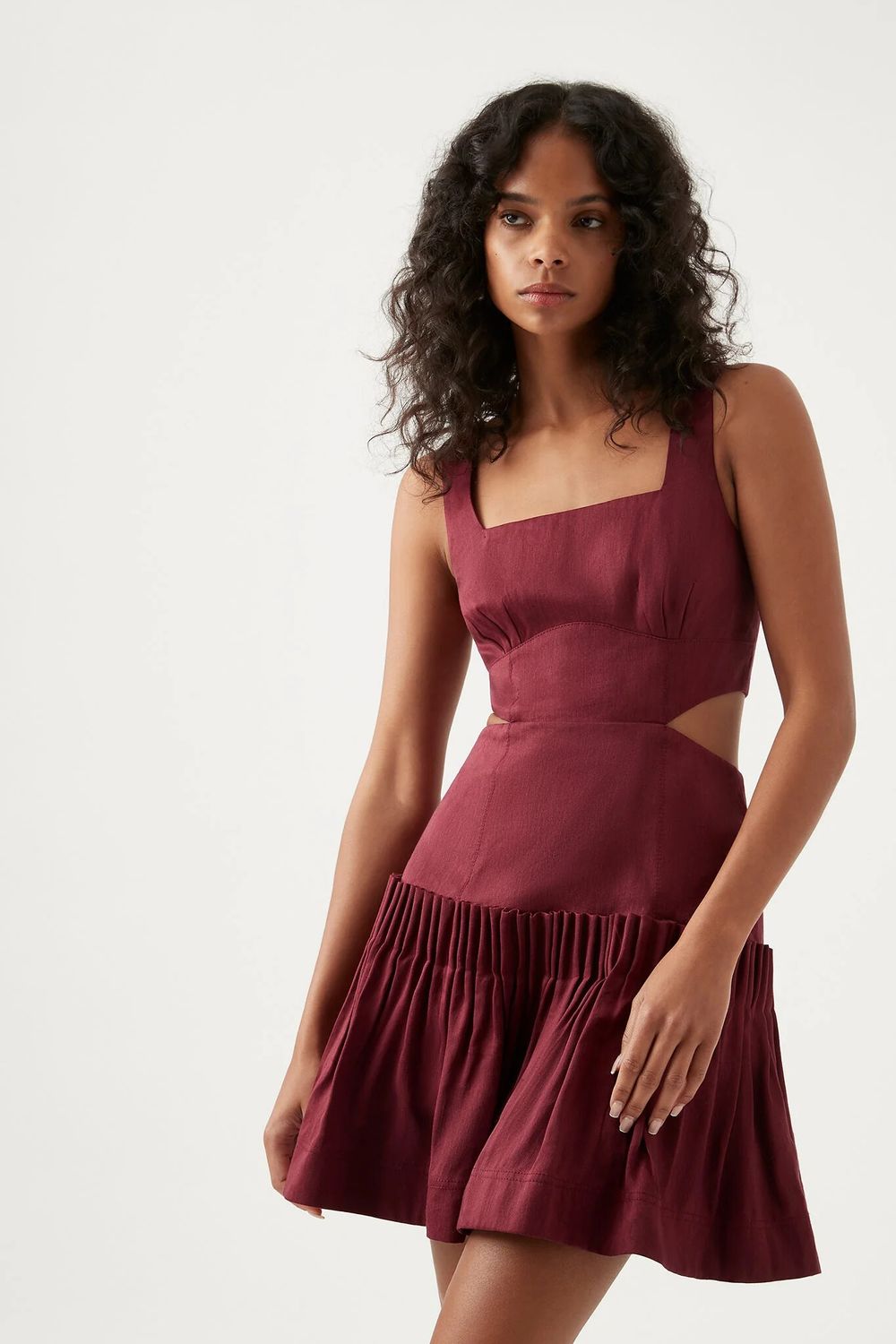 Aje - Audette Pleated Mini Dress on Designer Wardrobe