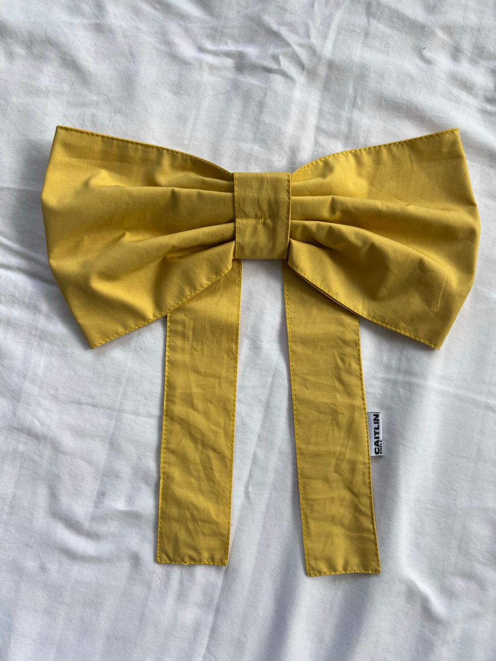 Caitlin Snell Yellow Cotton Hair Bow
