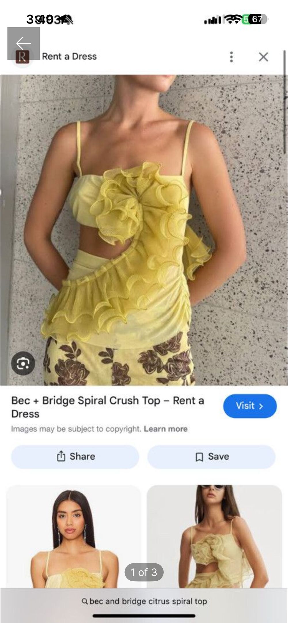 Bec and Bridge Spiral Crush Top