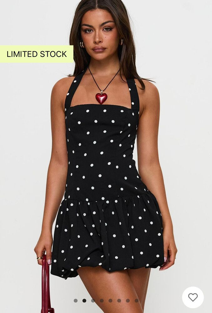 Polka Dot Bubble Hem dress