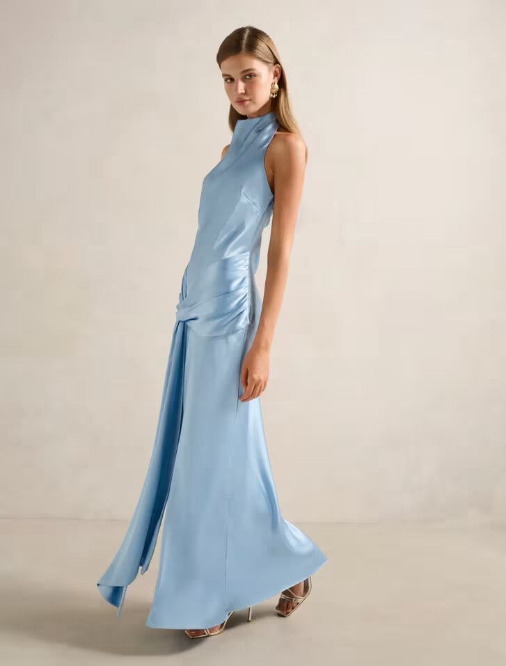 Forever New - Light Blue Maxi Dress on Designer Wardrobe Forever New - Light Blue Maxi Dress on Designer Wardrobe
