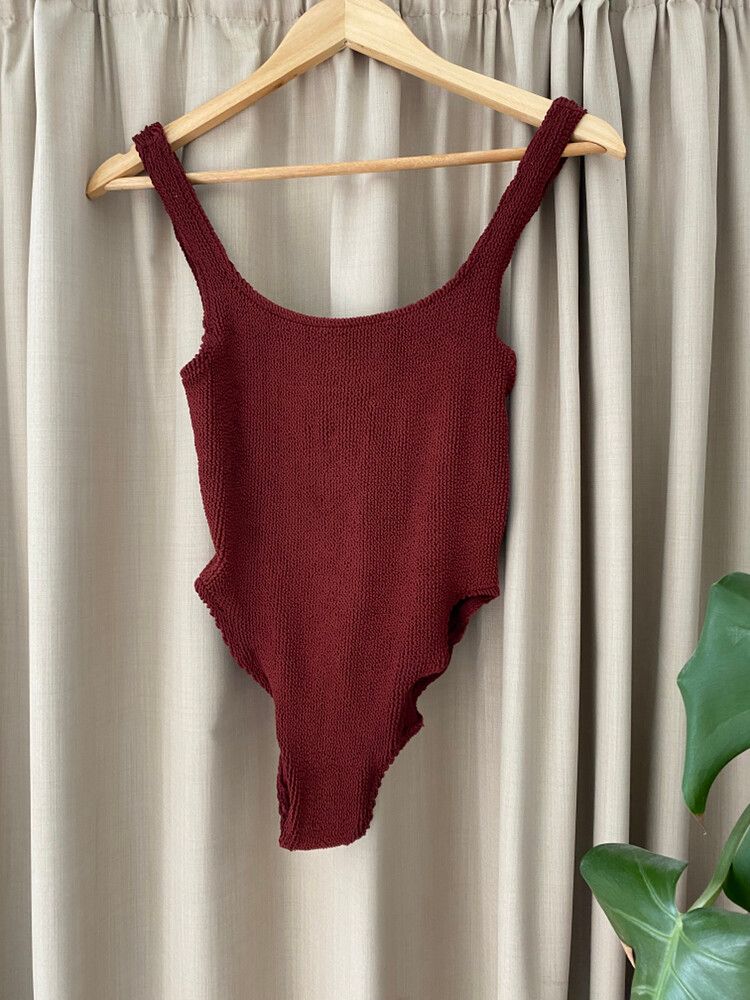 Youswim one piece maroon