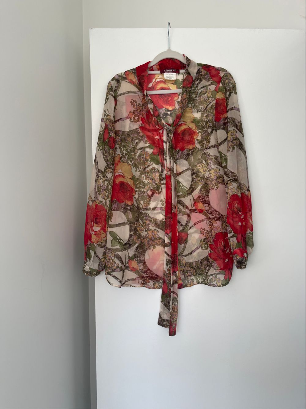Redhead Floral Print Blouse