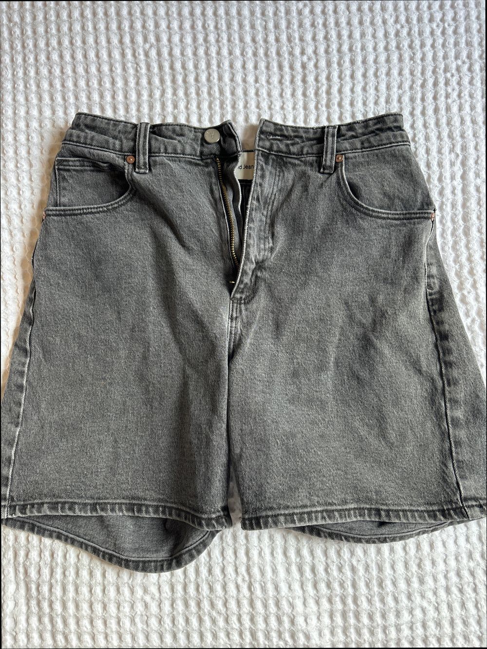 Brand Denim Carrie Shorts, Grey/Black Wash