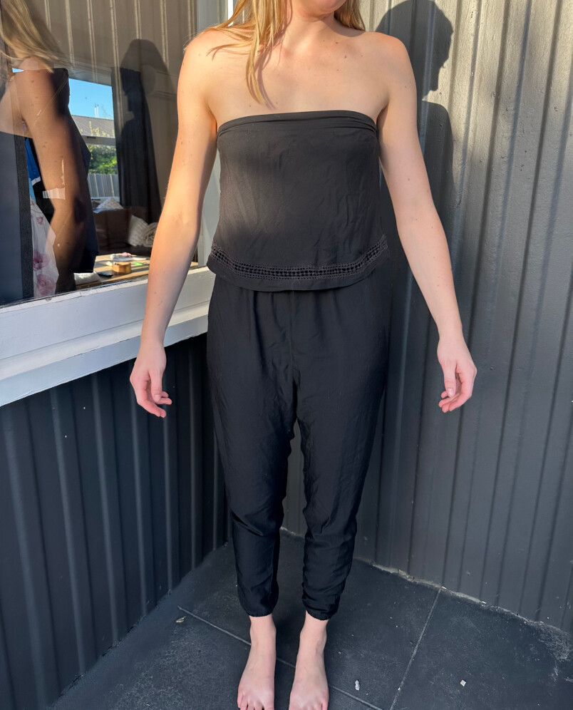 Shilla Black Playsuit