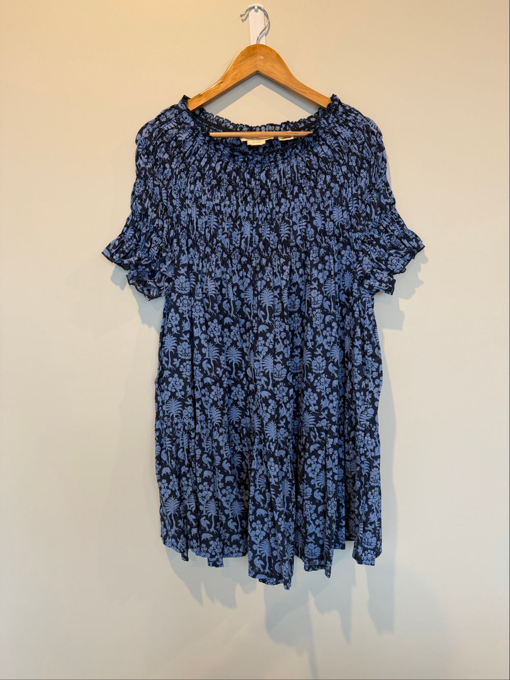 Karen Walker Blue Floral Mini Dress