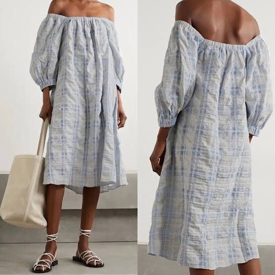 REMAIN BIRGER CHRISTENSEN Lea checked jacquard dress