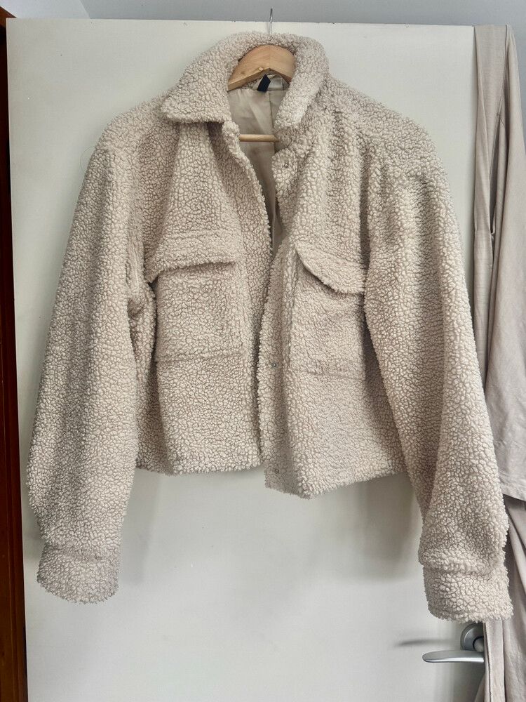 Beige Sherpa Jacket