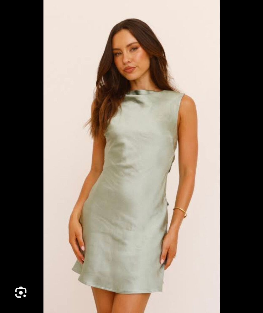 Billy J Boutique - Sage Green Mini Dress on Designer Wardrobe