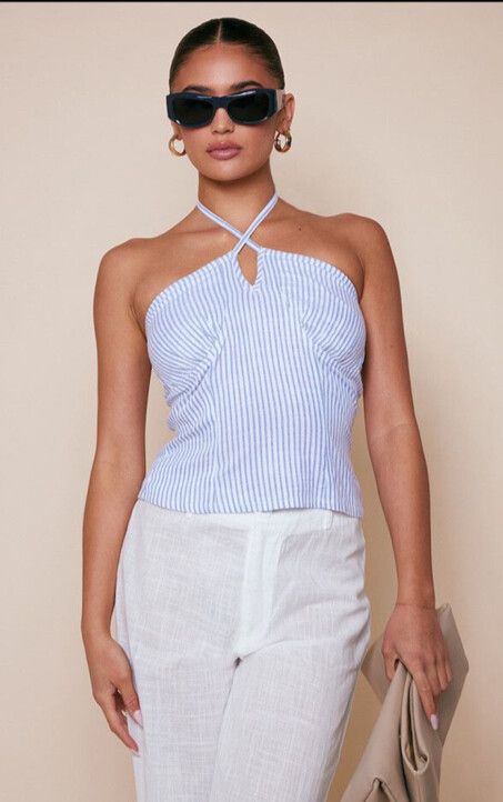 Pretty Little Thing Linen Top