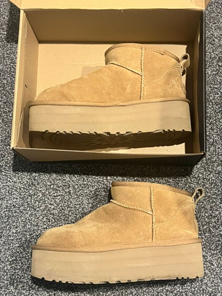 ankle platform uggs - chestnut