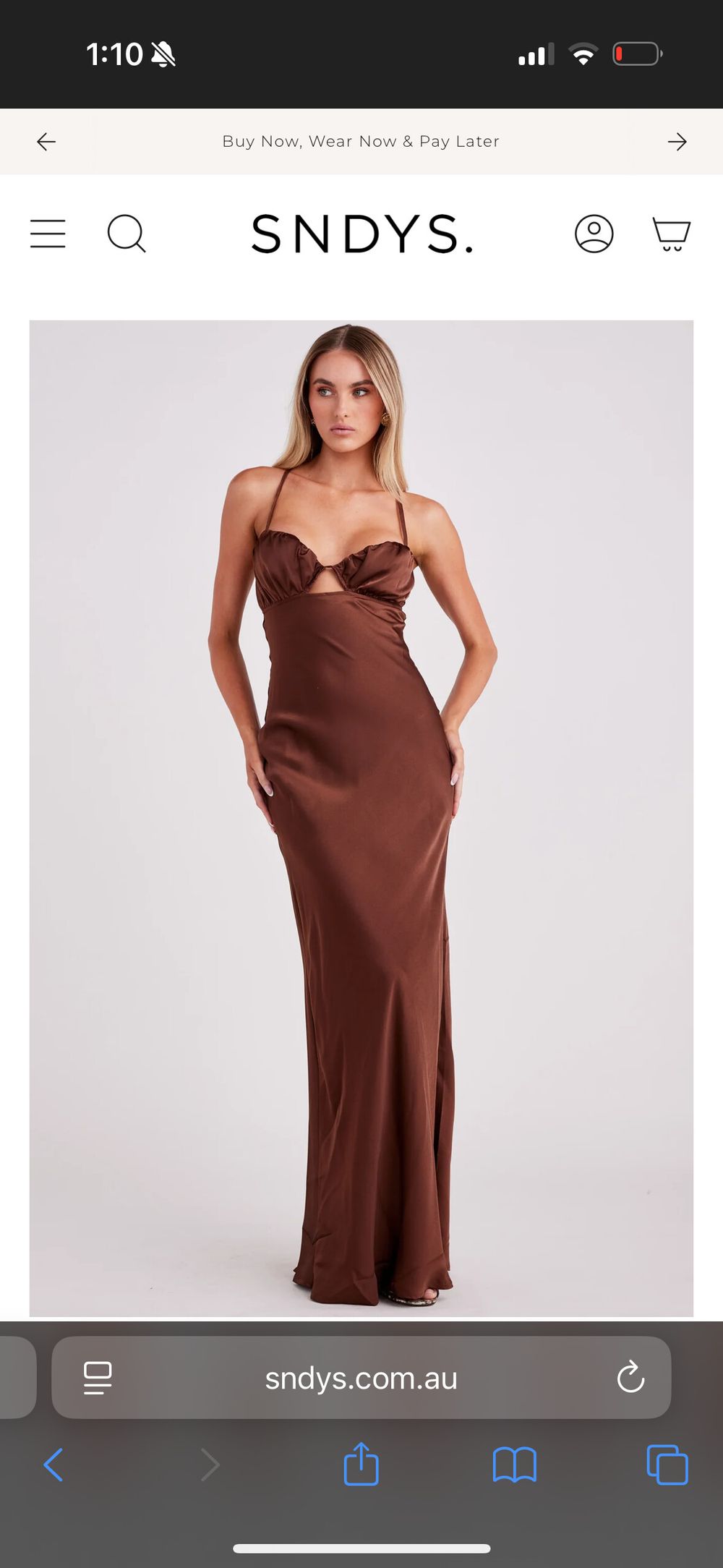 Sndys Brown Maxi Dress