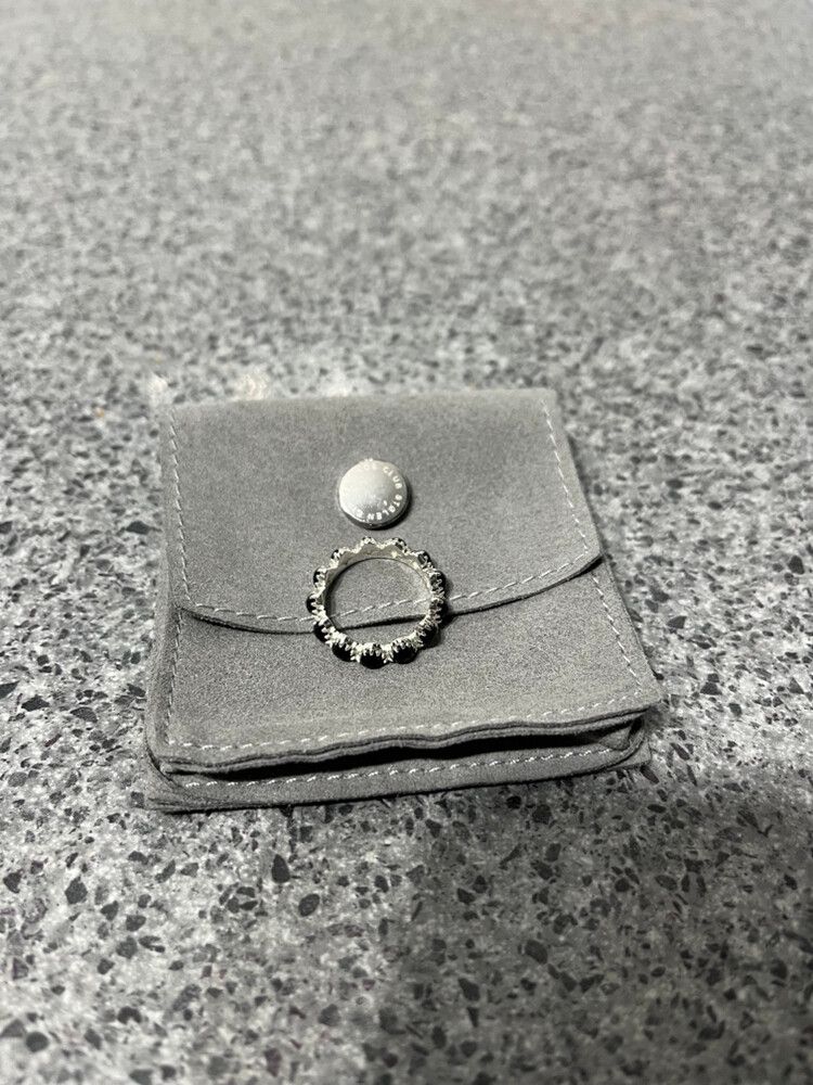 Stolen Girlfriends Club Silver Black Stone Ring