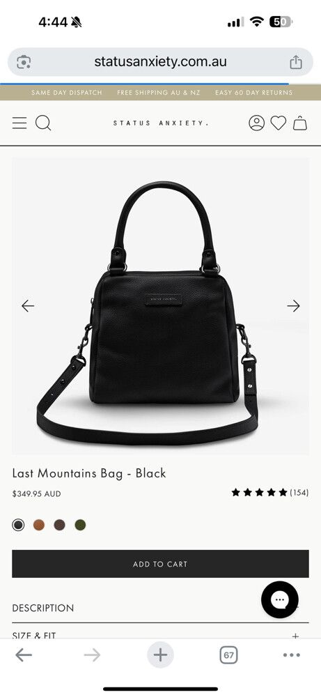 STATUS ANXIETY LAST MOUNTAINS BAG