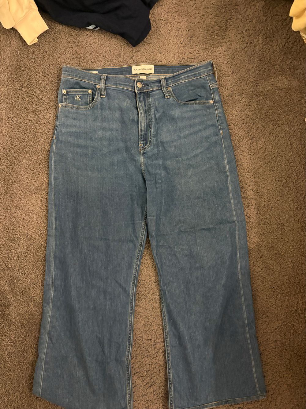 Calvin Klein Jeans Blue Wide Leg Jeans