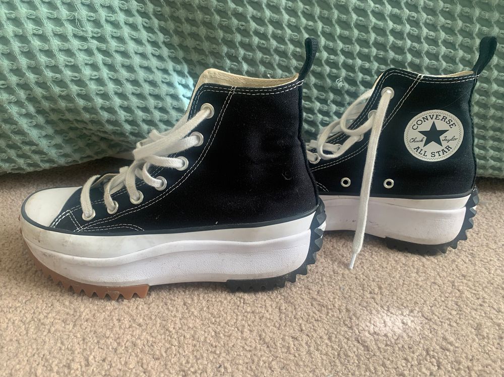 Converse - Spike Platform Converse High Tops on Designer Wardrobe