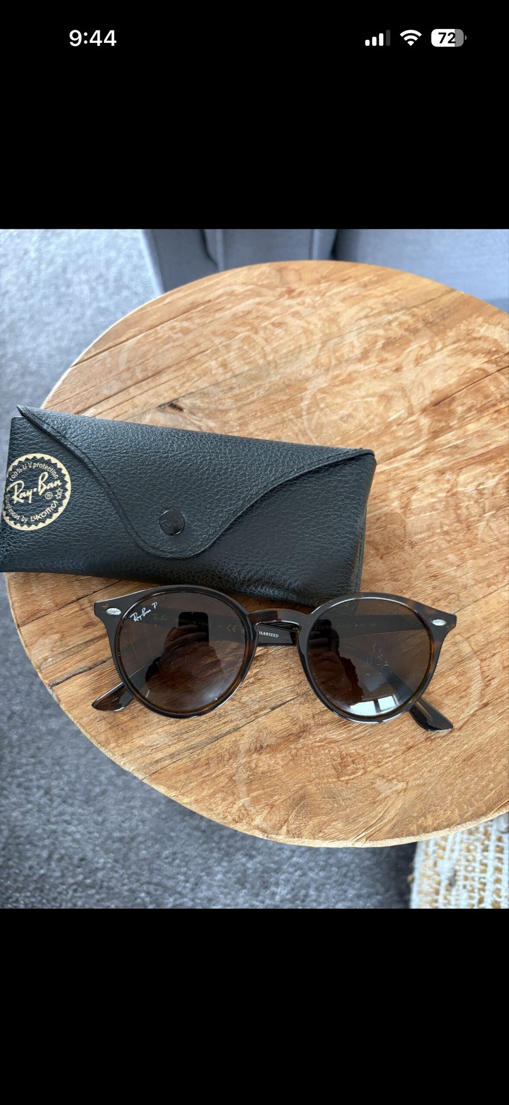 Ray-Ban Brown Round Sunglasses