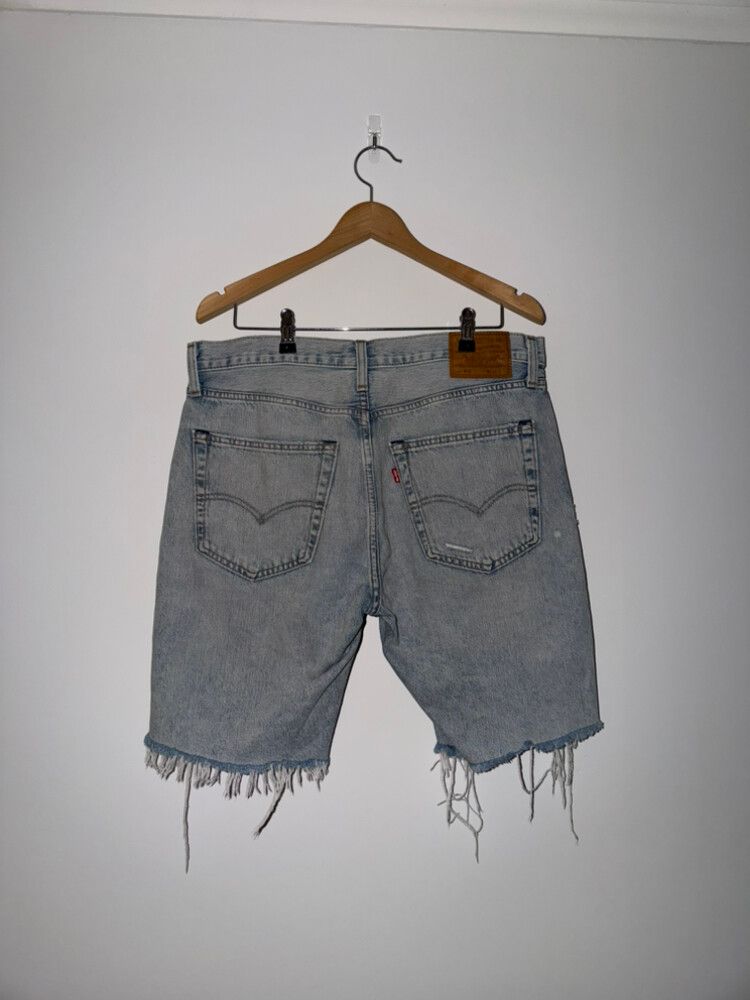 Levi’s 412 Distressed Denim Cut-Off Shorts