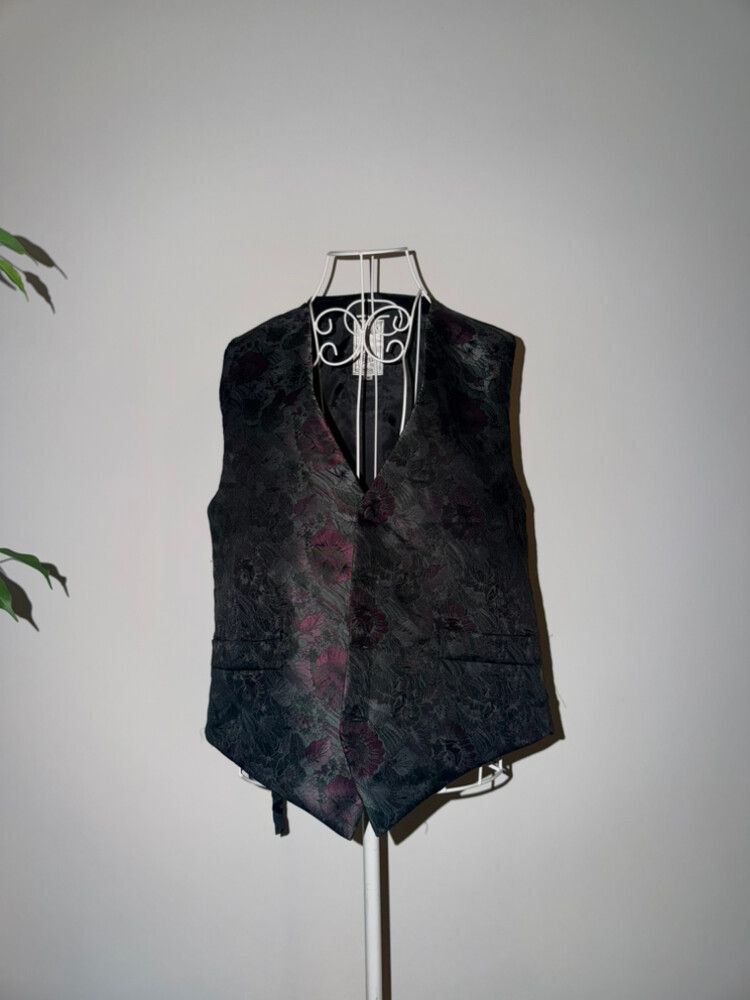 Floral Brocade Waistcoat Vest