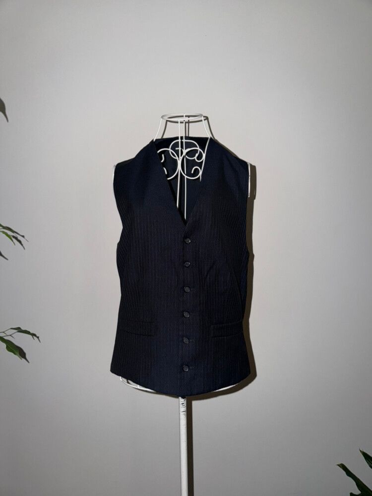 🖤 Handmade Pinstripe Tailored Waistcoat Vest 🖤