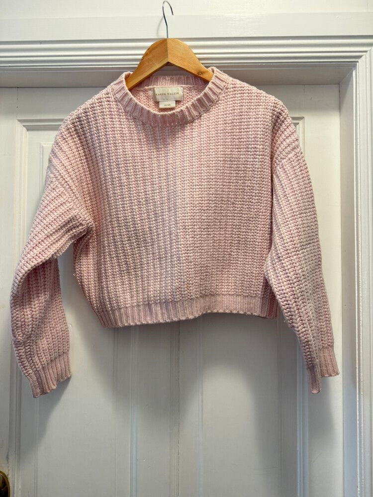 Karen Walker Pink Chunky Knit Jumper