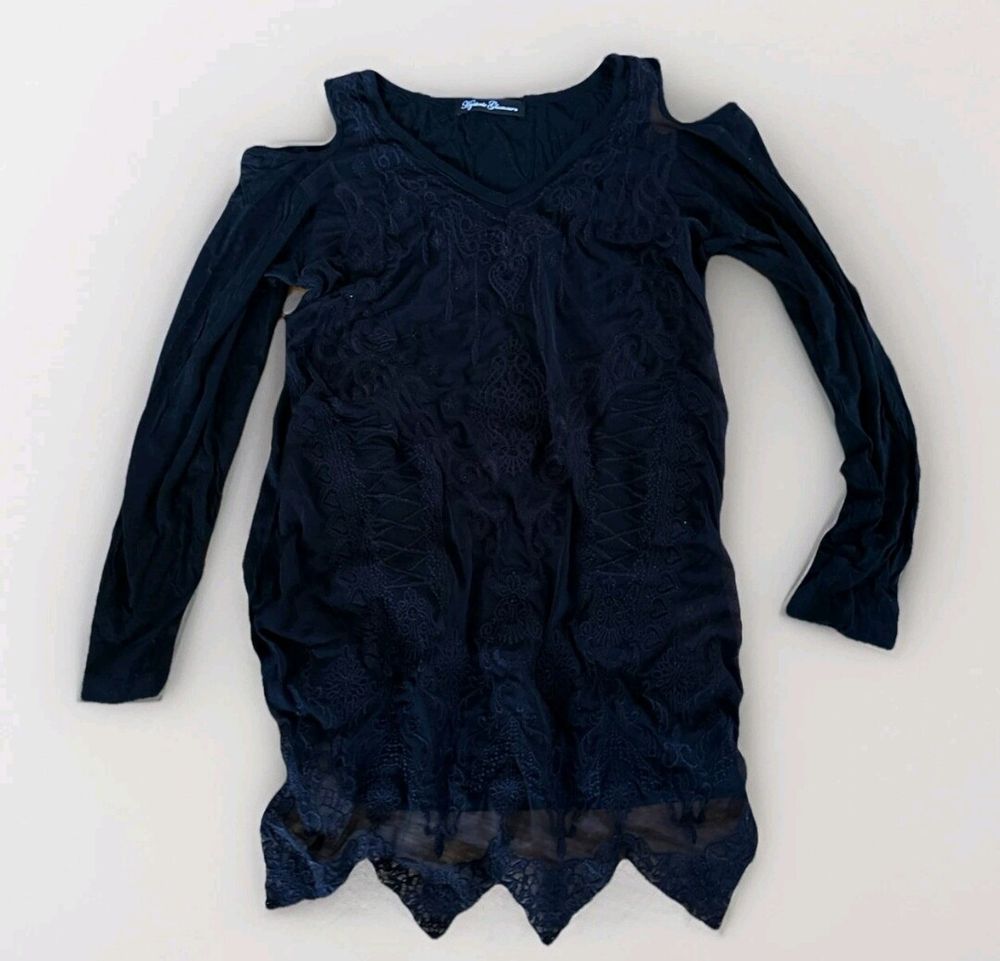 Hysteric Glamour Women Blouse Top - Black Colour - Free Size - Made In China