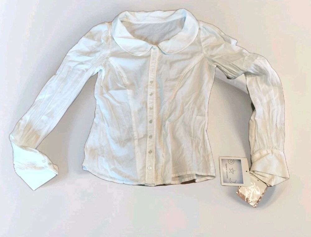 BNWT Tsumori Chisato Women 100% Cotton Shirt - Size 2 - White - Never Worn
