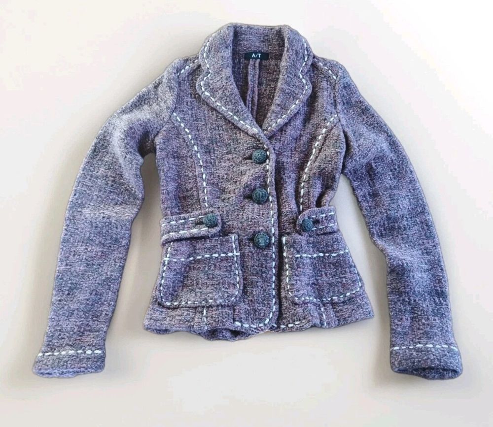 A/T by Atsuro Tayama Women Blazer Jacket - Free Size - Made In China - Pre-owned