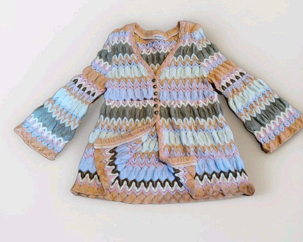 Tsumori Chisato Women Wool Blend Cardigan - Size 2 - Made in Japan - Pre-owned