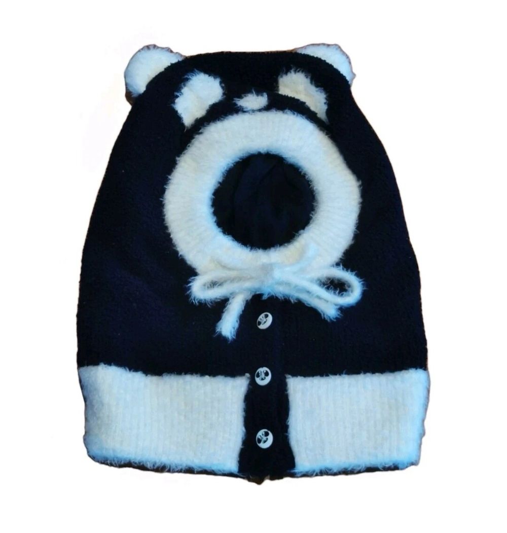 BN Merci Beaucoup Women Panda Themed Knit Hood - Made in China - 1 Size