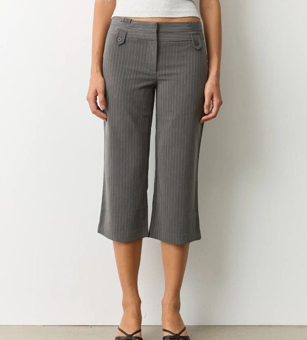 Grey Pinstripe Pants - Brand New