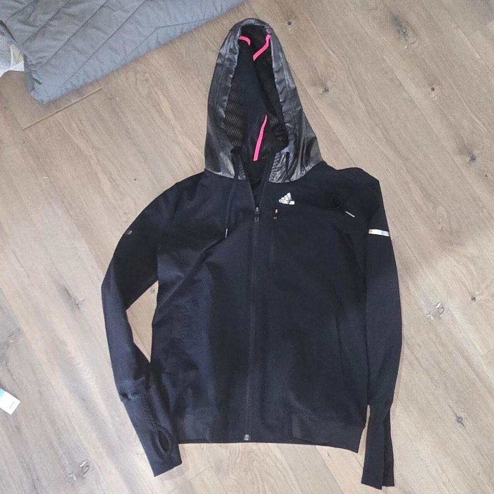 Adidas Black Climalite Hooded Jacket