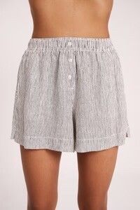 NUDE LUCY Lounge Stripe Linen Short