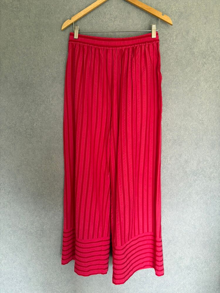 Holiday Pink Striped Pants