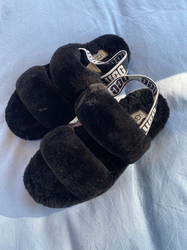 Ugg Black Slides