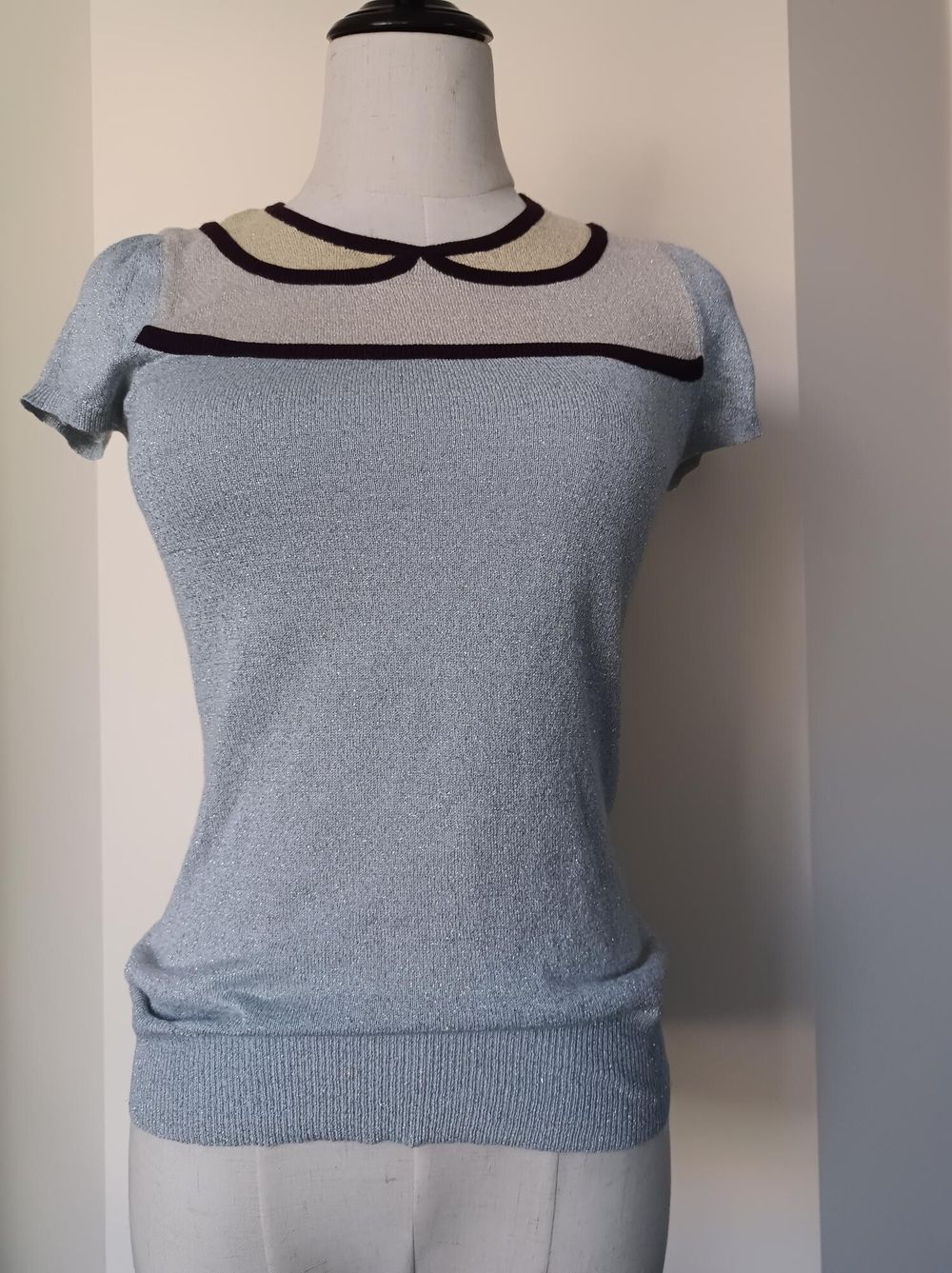 Cue Metallic Knit Top