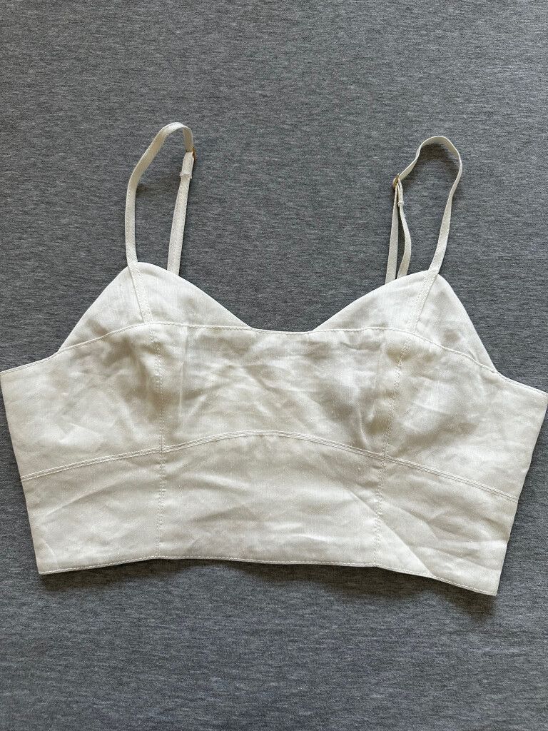 Aje. White crop Top