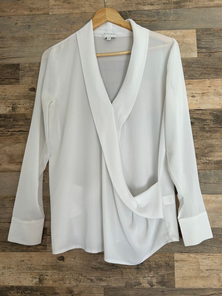 Witchery White Long Sleeve Top