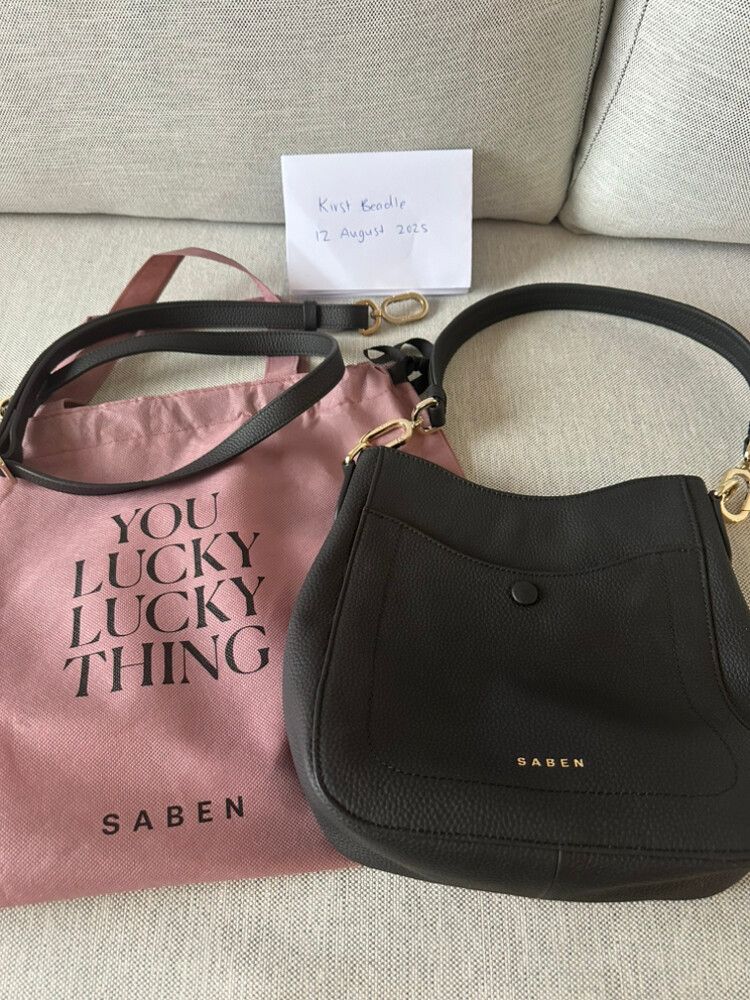 Saben Black Shoulder Bag