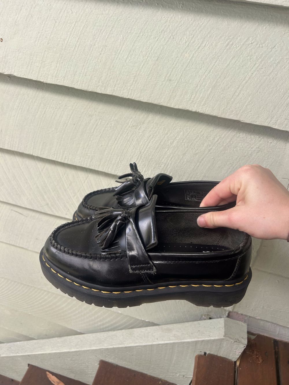 Dr. Martens Black Adrian Bex Tassel Loafers