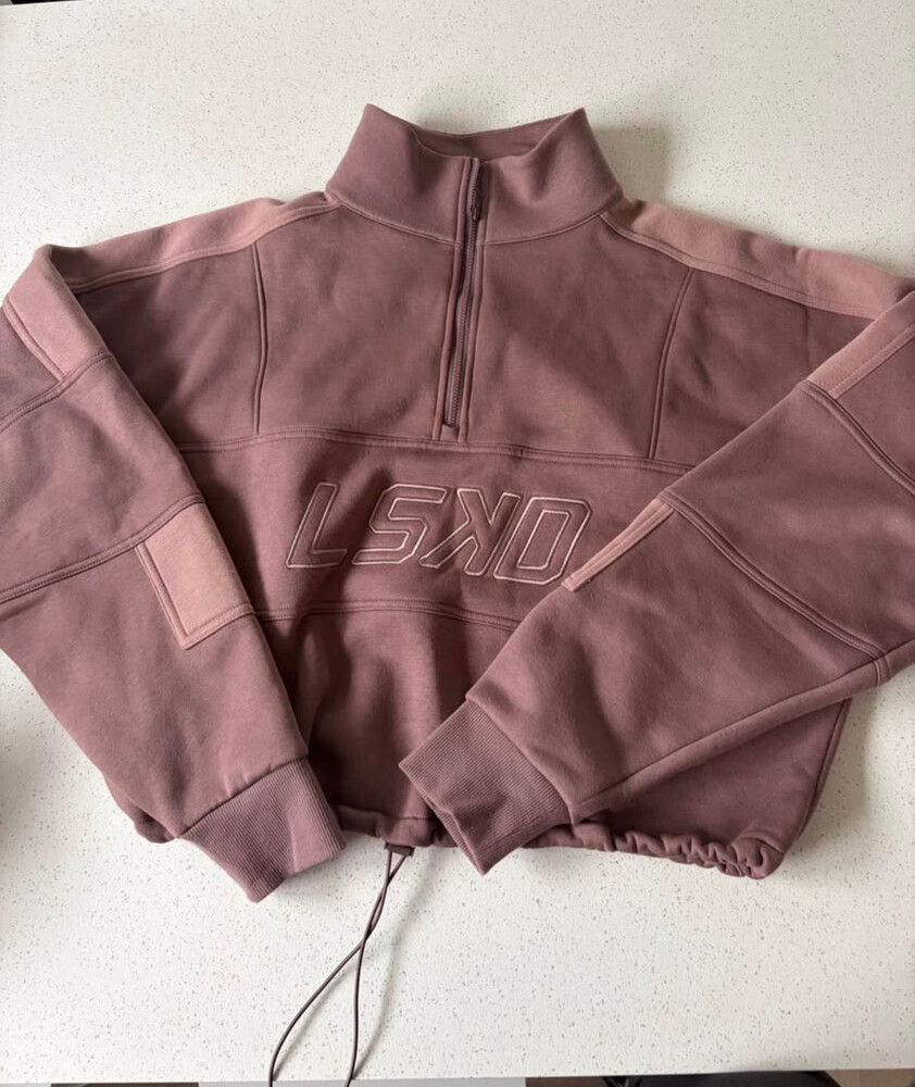 LSKD 3/4 zip jumper peppercorn