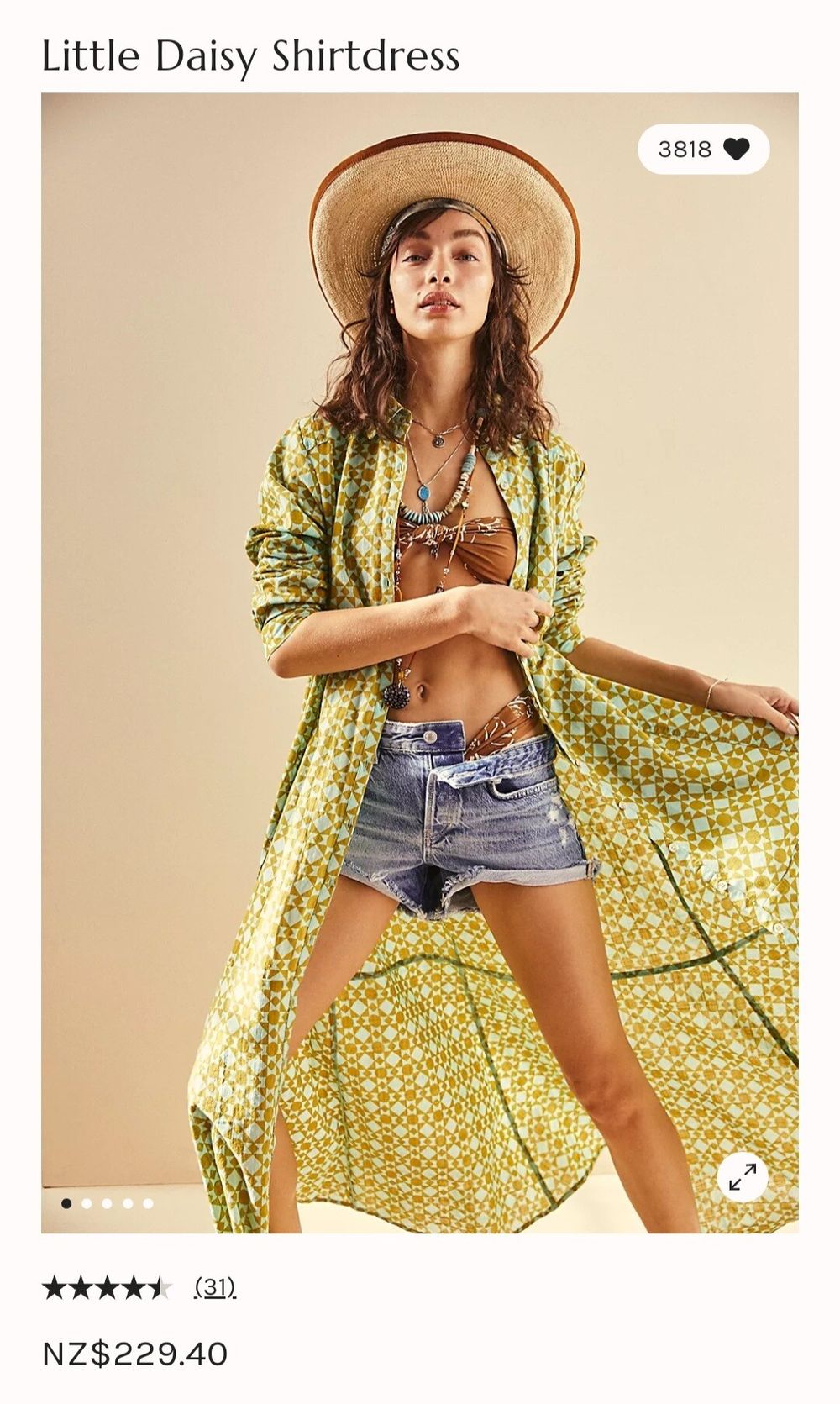 free people little daisy shirt dress Daisy Dots Mini Dress